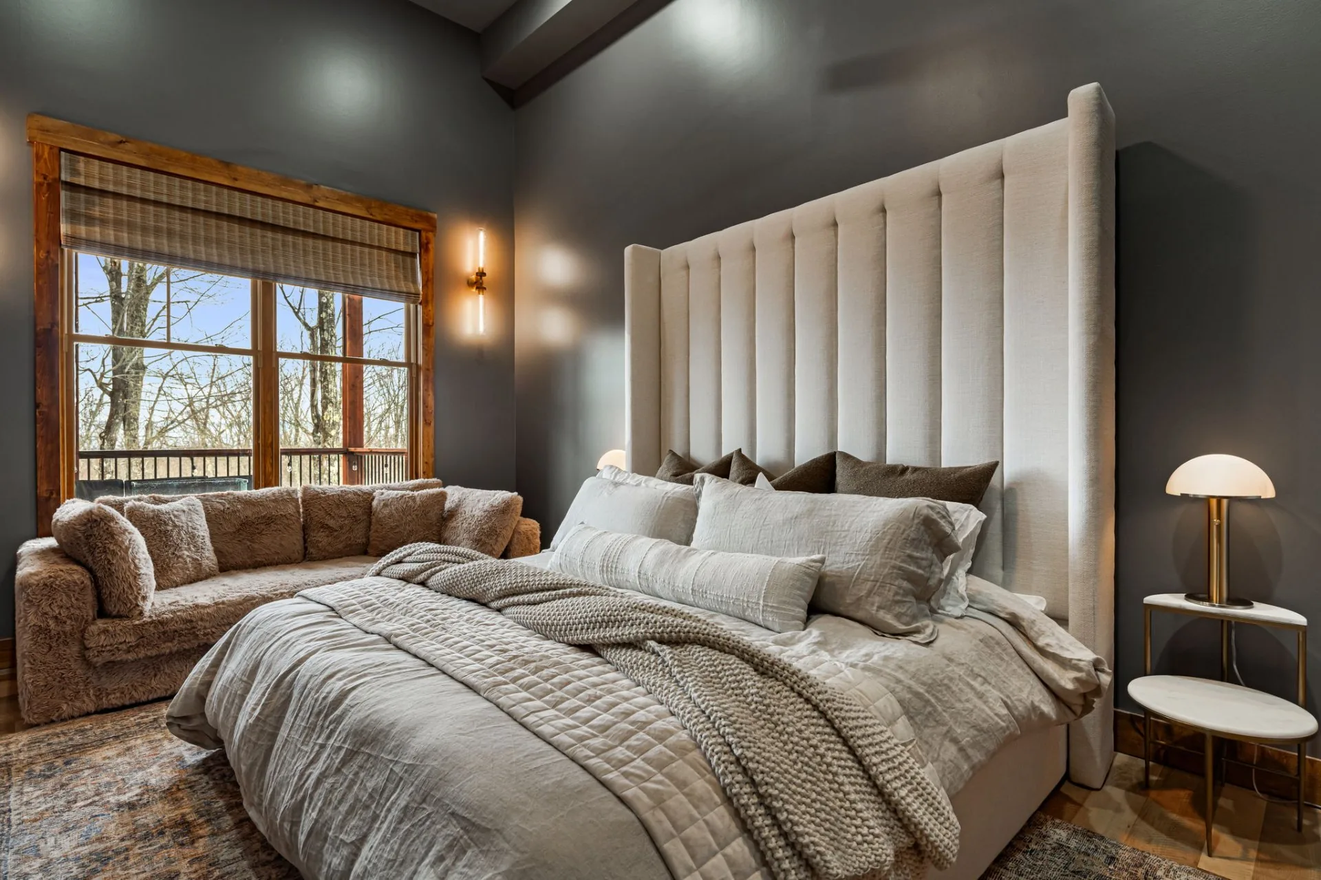 Vacation rental bedroom near Arden, North Carolina