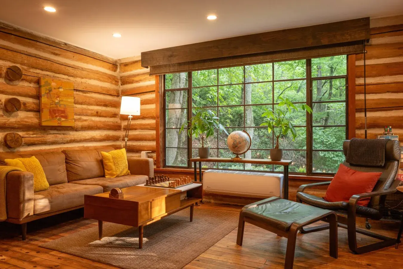 Thoughtfully designed living room in a managed property