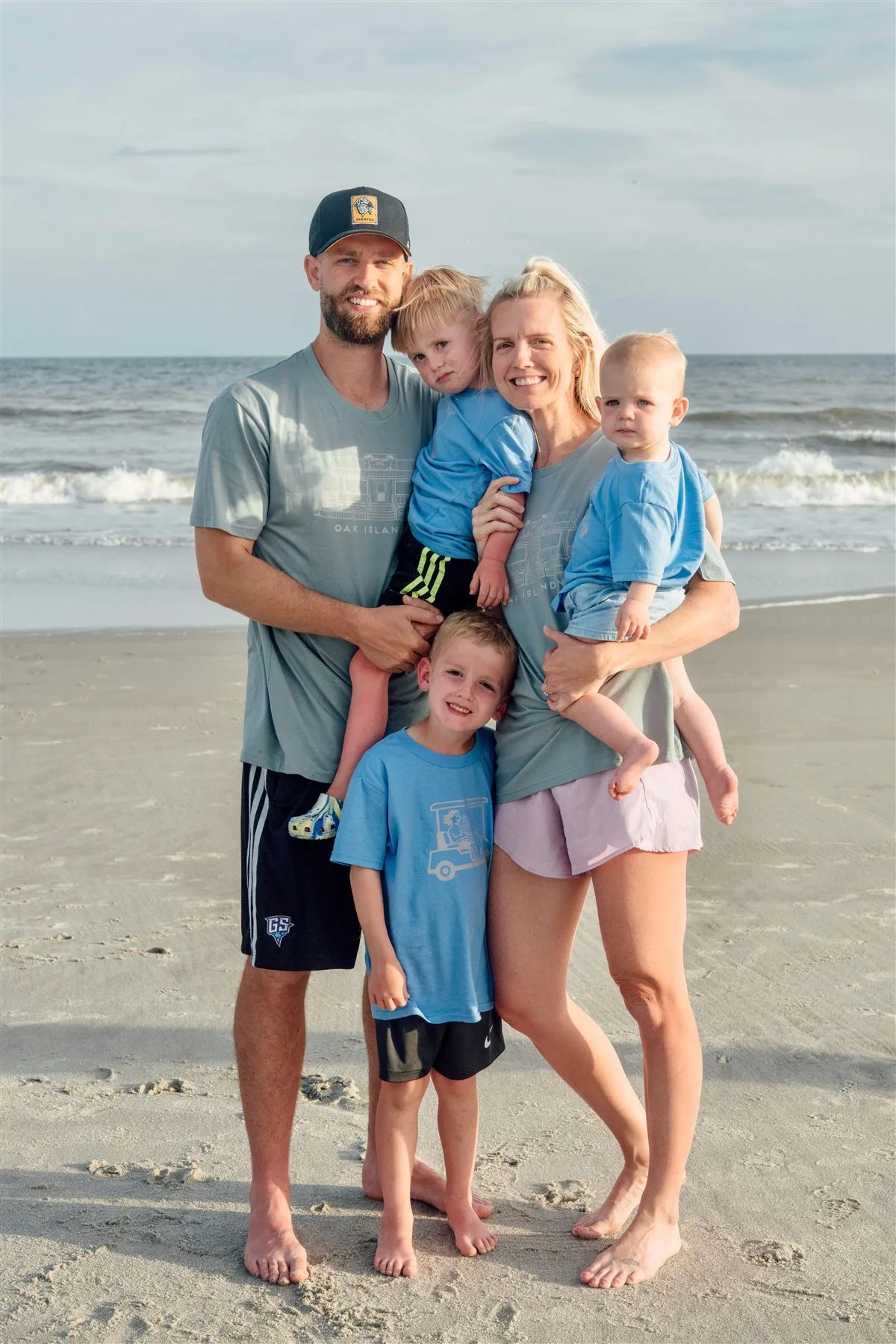 The Leisr Stays founders and their family at the beach